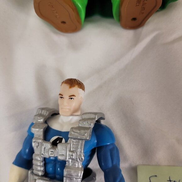 FANTASTIC FOUR Figure Lot of 6 NEAR MINT Human Torch Mr Fantastic Moleman Doom - Picture 9 of 14